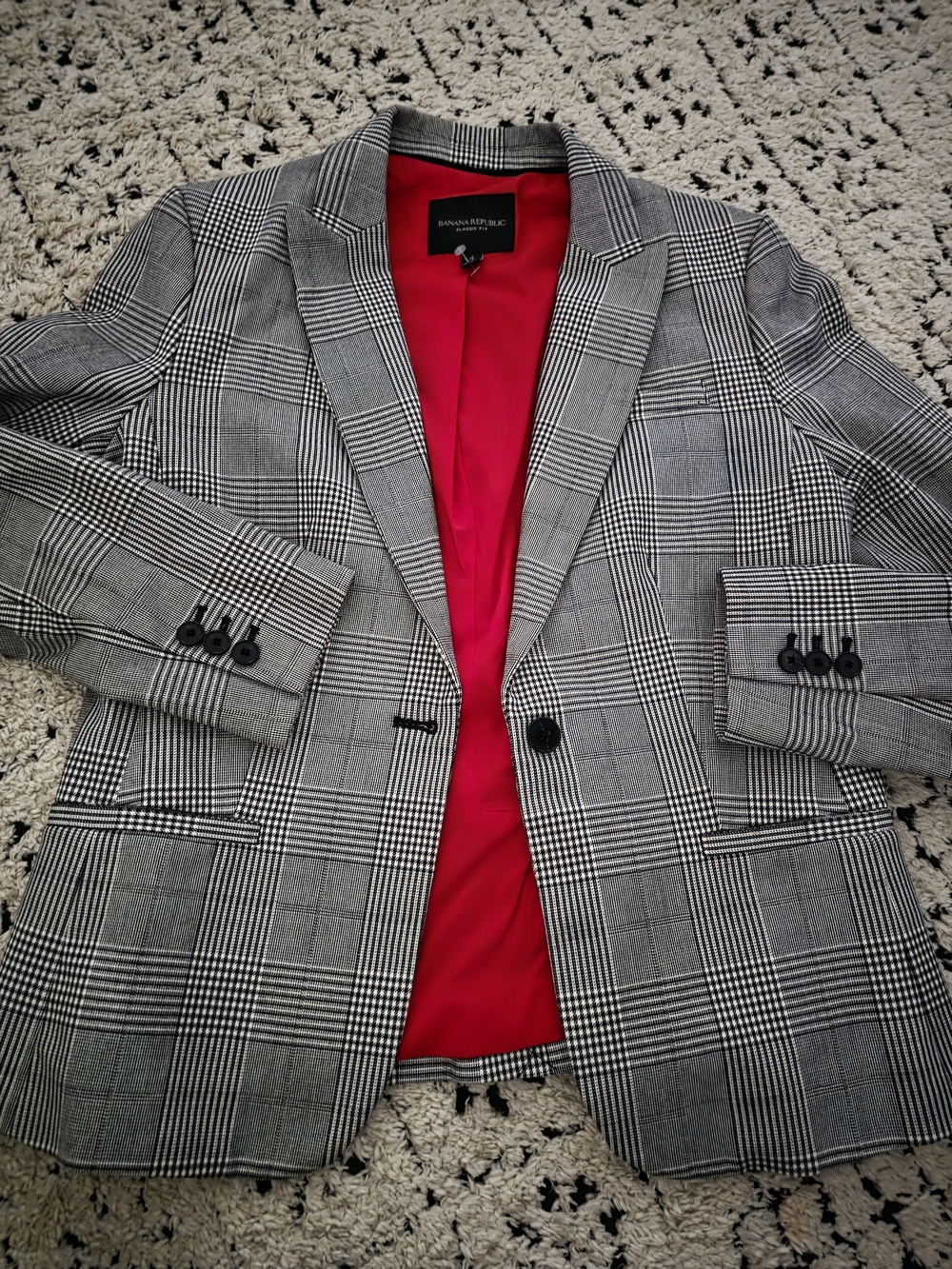 Brand New Without Tags Size 4 Womens Plaid Blazer